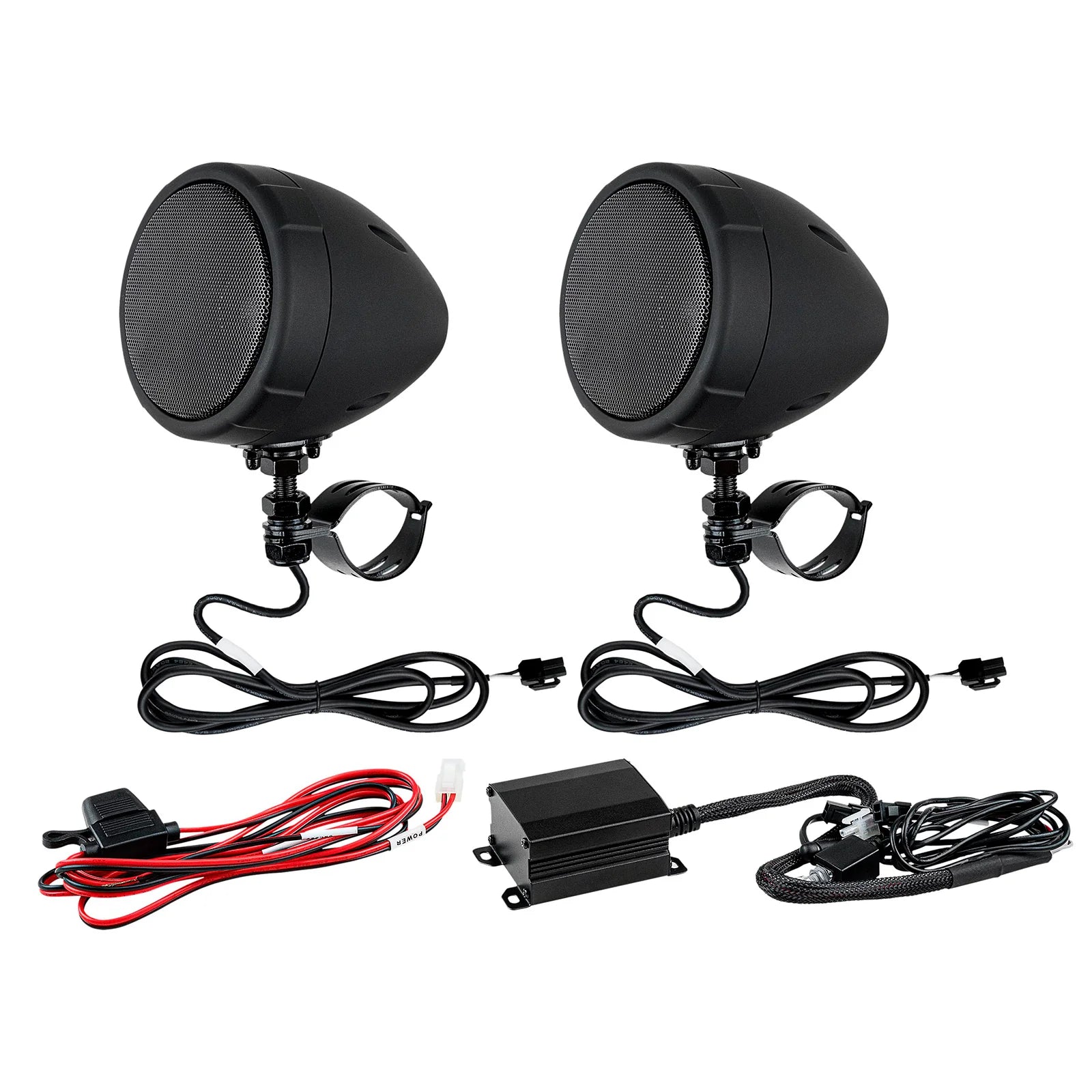 Sistema Audiopipe de altavoces amplificados para motocicletas de 3" (APMC-503KT)
